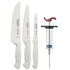 Kit - Faqueiro Premium 3 Peças + 1 Injetor de Temperos Para Churrasco - Tramontina