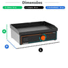 Chapa Bifeteira Profissional Deguste Luxo 6,35mm Elétrica 65cm CE65N New 220v - Venâncio 78422