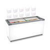 Kit - Freezer Horizontal Tampa de Vidro 405/505 Litros Nf55 - Metalfrio 220v + 10 Cestos Nextgen Branco