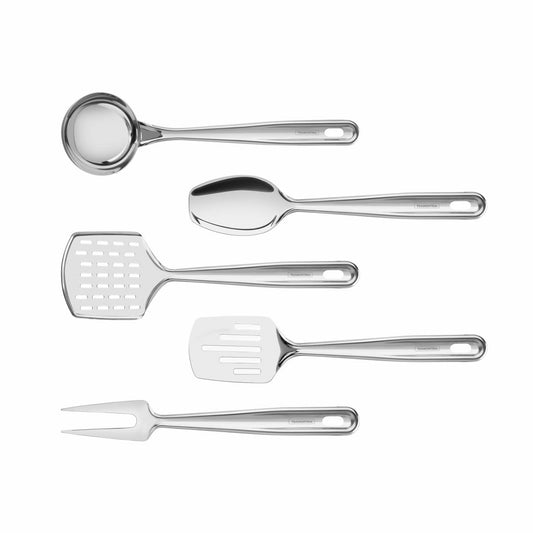 Kit Utensílios de Servir e Preparar Extrata Aço Inox 5 Peças - Tramontina