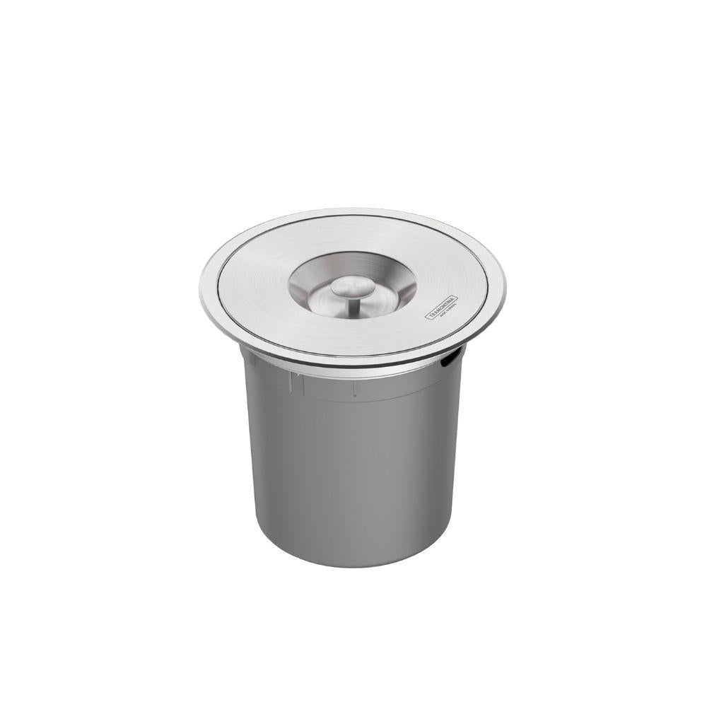 Lixeira de Embutir em Aço Inox Com Balde Plástico Clean Around 5 Litros - Tramontina 94518005