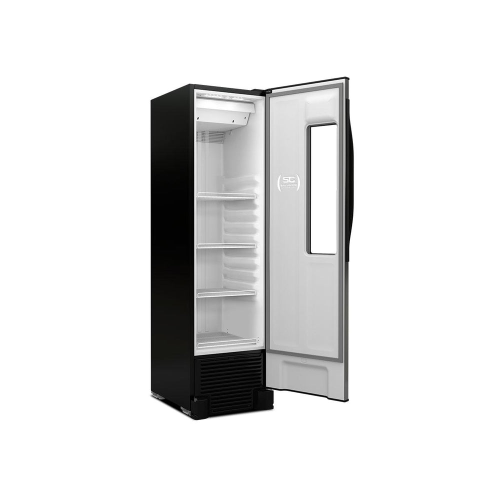 Cervejeira Beer Maxx Preta 300/336L Porta Com Visor Inox +2°C e -6°C VN28TP 127V - Metalfrio