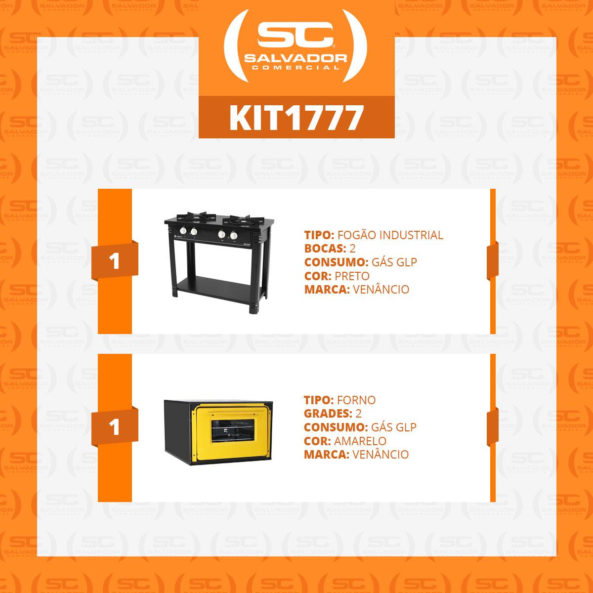Fogão Industrial Preto a Gás com Forno Amarelo 2 Bocas Duplas Bravo BR2BF - Venâncio