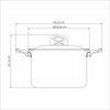 Espagueteira Alumínio Loreto Antiaderente 22 cm 5,7L Grafite - Tramontina 20388022