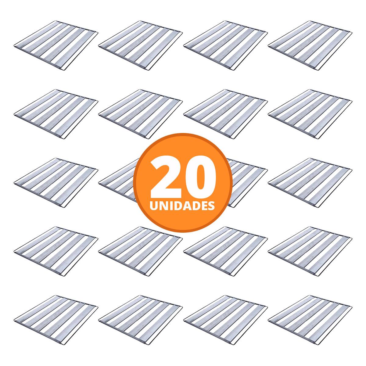 Kit - 20 Esteiras 5 Tiras Para Pão Francês - Imeca