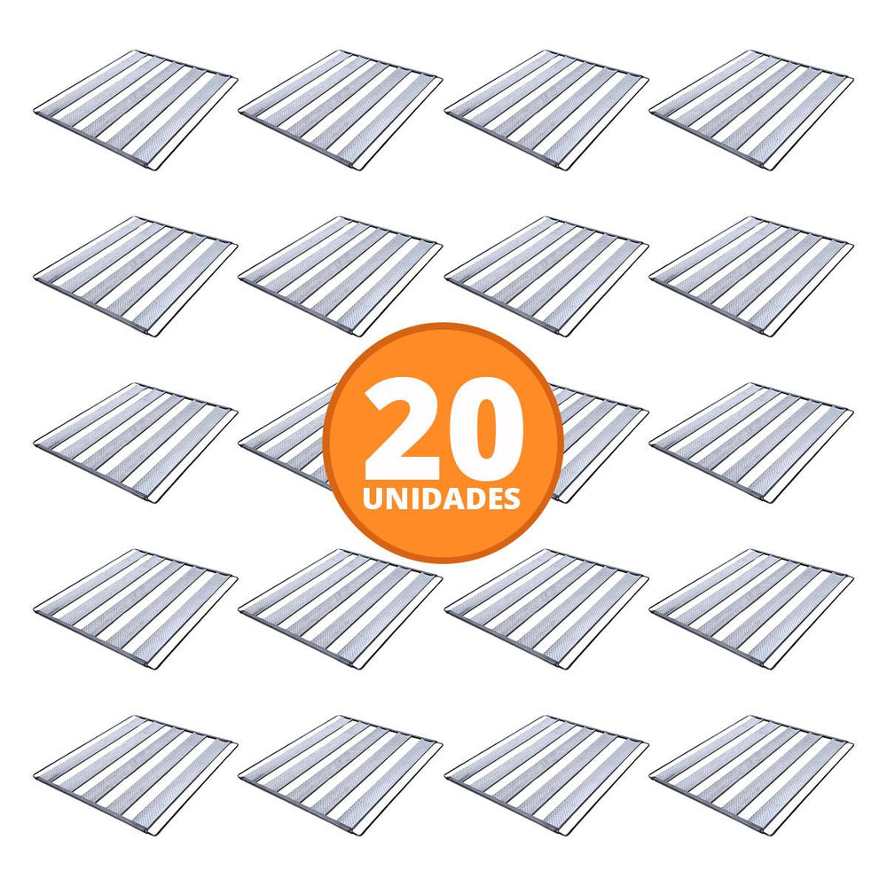 Kit - 20 Esteiras 5 Tiras Para Pão Francês - Imeca