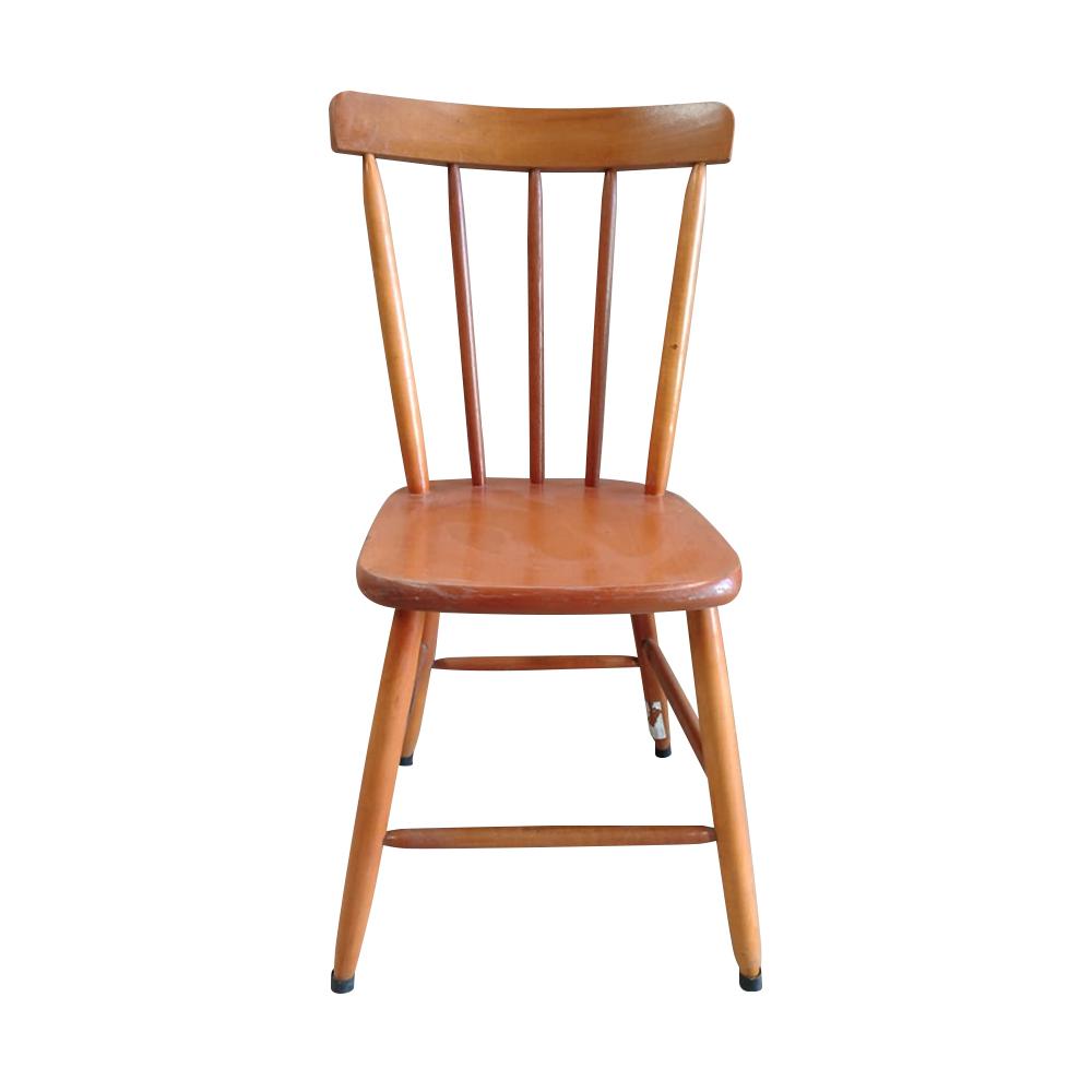 SEMINOVO - Cadeira Madeira Pés Retos Natural Sem Estofado - Disa Móveis