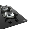 Fogão Cooktop Vidro Gás 2 Bocas Simples Safe Ferro Flange Inox Safe2 Bivolt - Nardelli 27011201-00