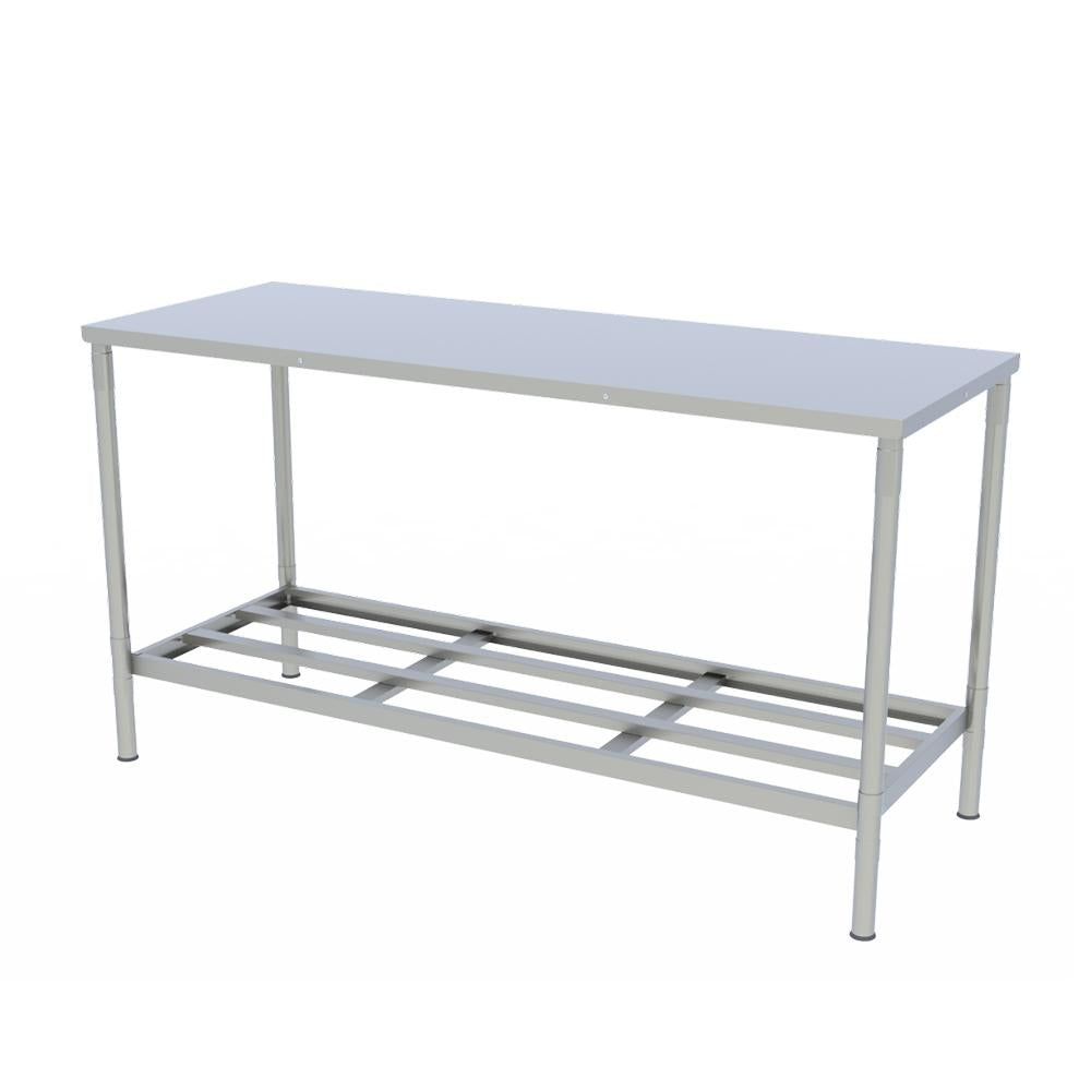 Mesa Bancada De Apoio Inox Desmontável Com Paneleiro 87x160x60cm MES16I – Braesi B18264