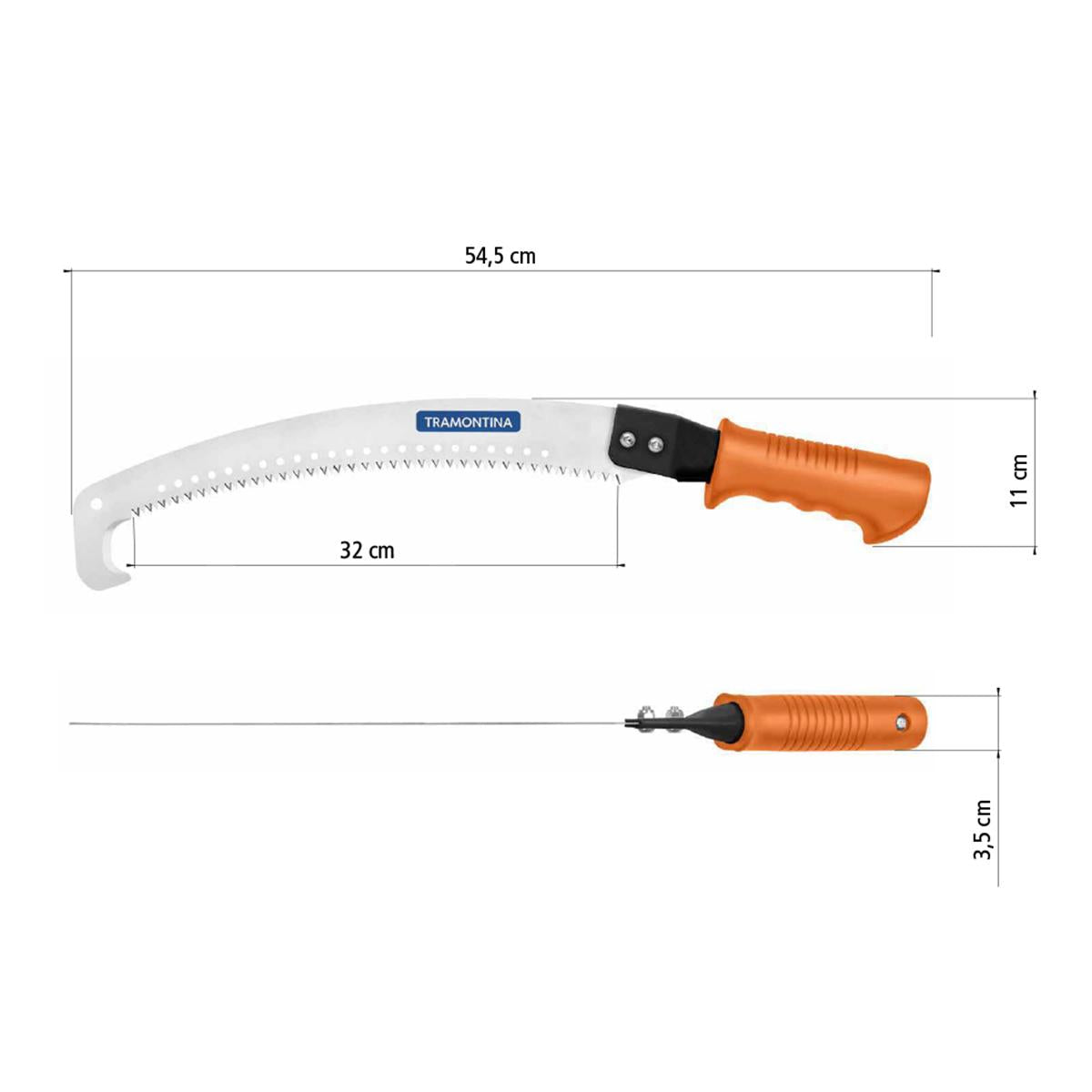 Serrote de Poda Com Gancho 12,5- 320 mm Aço Com Empunhadura Emborrachada - Tramontina 78382001