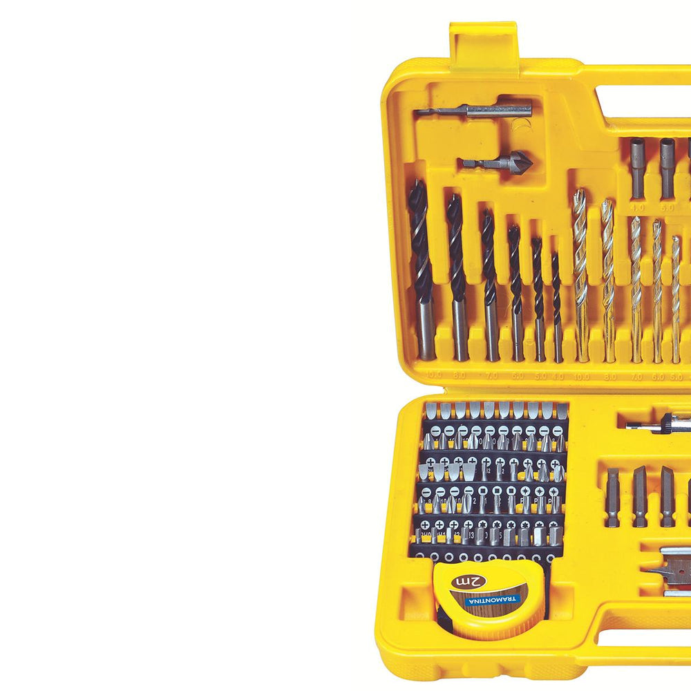 Maleta Plástica Com Brocas e Ponteiras Doméstico 110 Peças - Tramontina 43145110