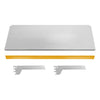 Bandeja Prateleira Com Reforço 30x91 para Gôndolas New Plus com Porta Etiqueta Amarelo - SA Gôndolas