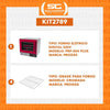 Kit Forno Turbo Elétrico Profissional Digital PRP-004 Plus 220V Vermelho + 4 Grades - Progás