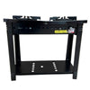 SEMINOVO - Fogão Industrial 2 Bocas Duplas a Gás Branco com Forno Azul Bravo BR2BF – Venâncio