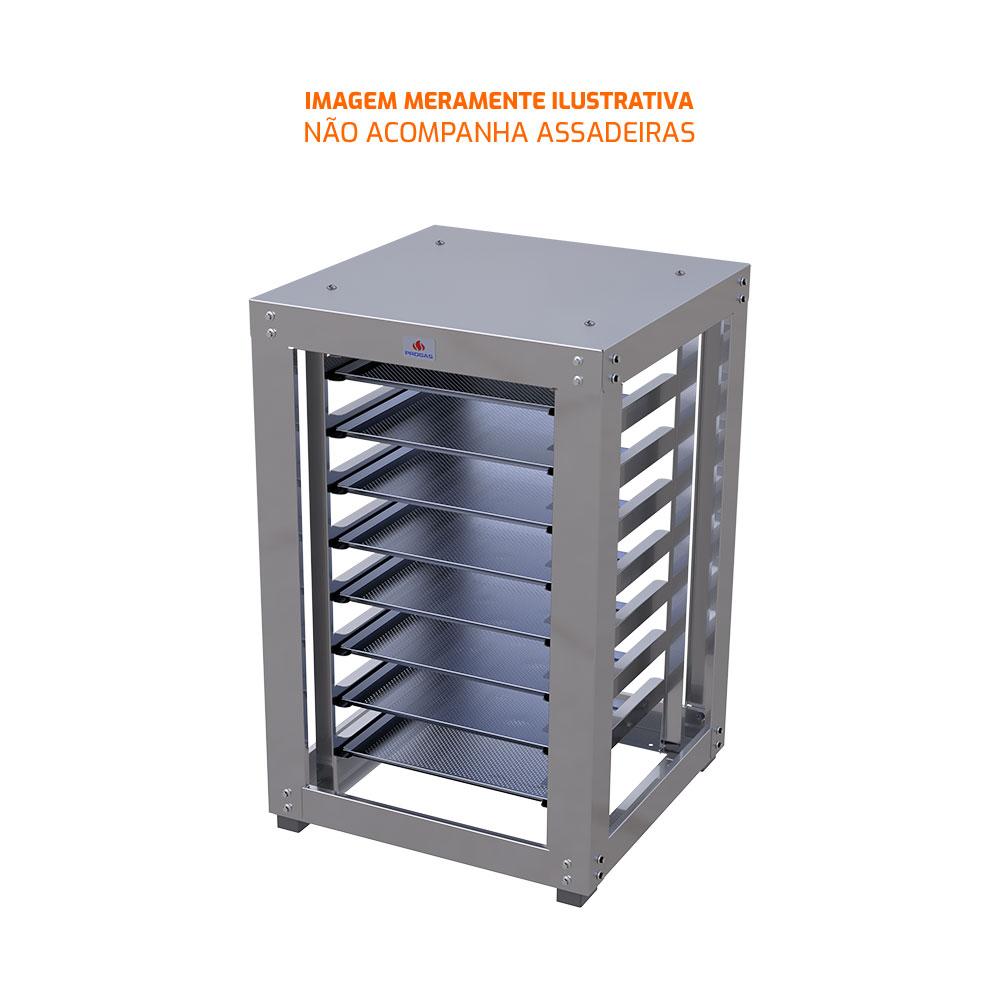 Bancada Mesa em Inox Com 8 Níveis Para Forno Prp-008 Mes-008 - Progás P45146