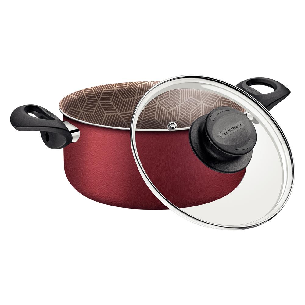 Caçarola Paris Alumínio Antiaderente Starflon Max Vermelho 28cm 8l Patv5 - Tramontina 28524728