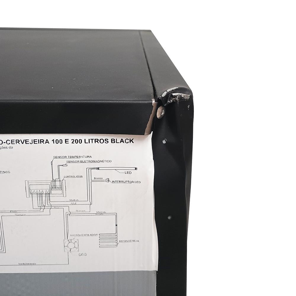 Semi - Cervejeira 82l Black Expmbk100 - Venax Preto Fosco/220v