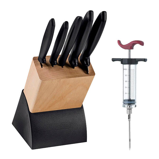Kit - Faqueiro Plenus 6 Peças + 1 Injetor de Temperos Para Churrasco - Tramontina
