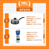 Panela Turim Alumínio Chumbo Antiaderente 1,4L PTC + Faqueiro Ipanema Preto 24pc - Tramontina