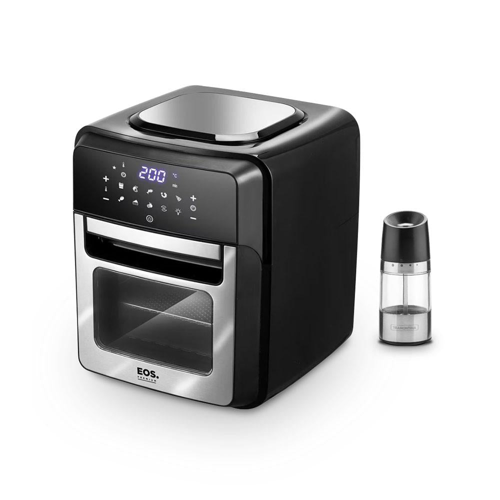 Kit Air Fryer Fritadeira Sem Óleo Toutch EAF12I 127V EOS + Moedor Sal e Pimenta Realce P Tramontina
