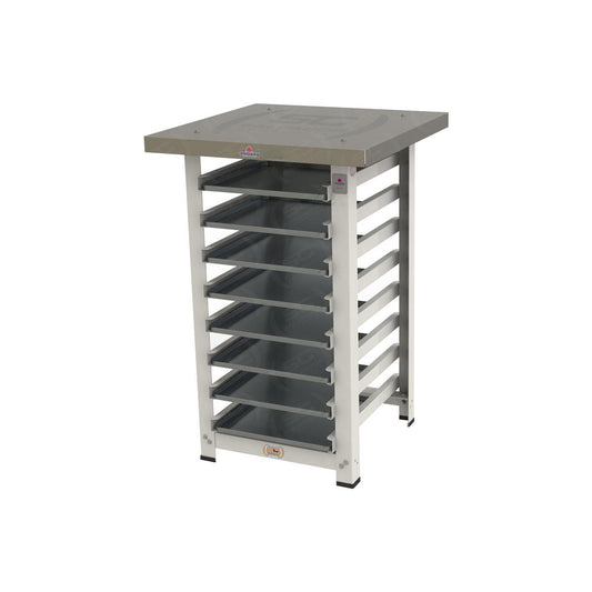 Kit - Mesa Bancada 8 Níveis Prp-004 Progás + 8 Assadeiras Perfuradas 35x35 Cimapi