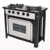 Fogão Industrial 2 Bocas com Forno Bravo Cinza Venâncio + 2 Caçarolas Tramontina Turim