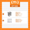 KIT - Mesa Bancada Cavalete de Apoio 8 Níveis CFCS Inox + 8 Assadeiras 35x35 - Venâncio