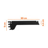 Kit 6 Mão Francesa Apoio Para Bandeja 30cm Slg Gôndolas New Plus Preto - sa Gôndolas