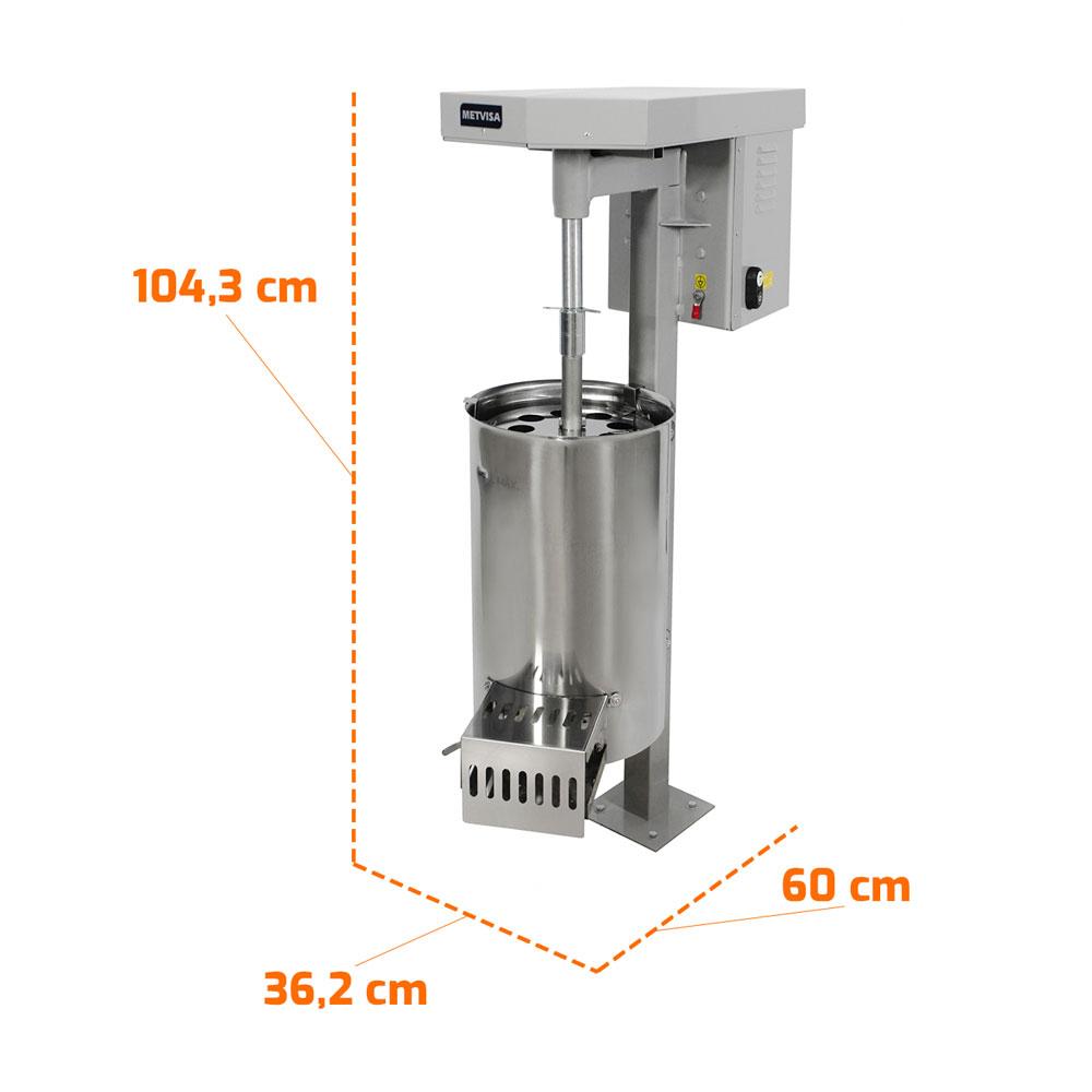 Despolpadeira de Açaí e Similares Profissional Para Restaurantes Inox 20l 1/2cv Dg.20 220v - Metvisa