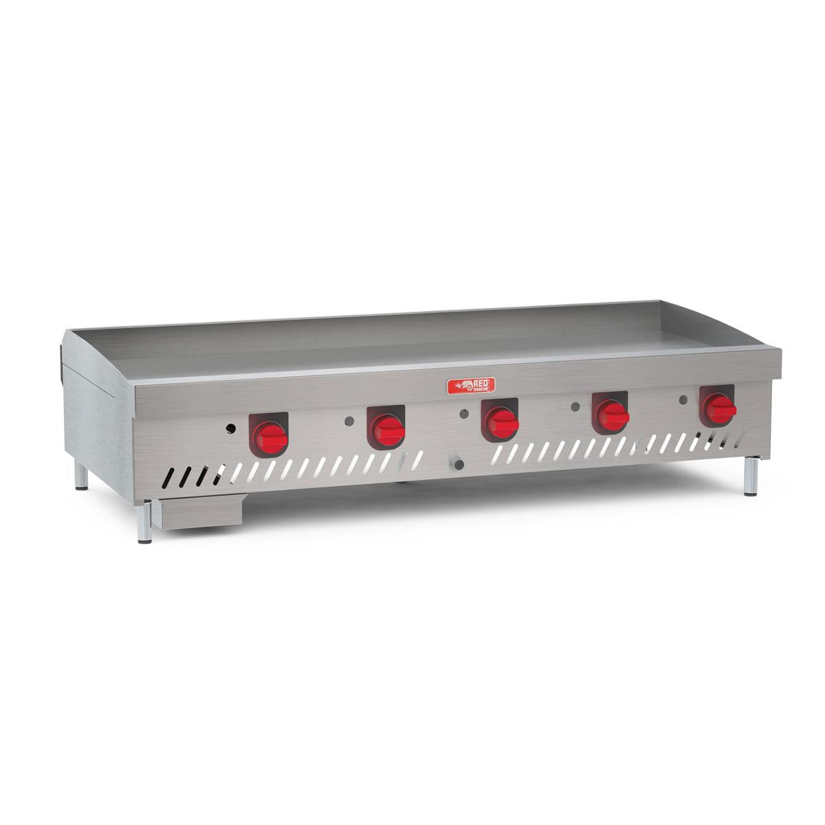Chapa de Fritura a Gás Glp Estrutura Inox Chapa 150cm 19mm CHEXP1525-G19 - Red Chameleon 294036-1