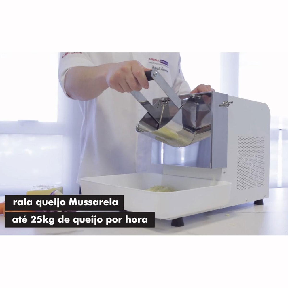 Ralador De Queijo e Legumes Elétrico 1/4 CV Industrial 127V - Anodilar