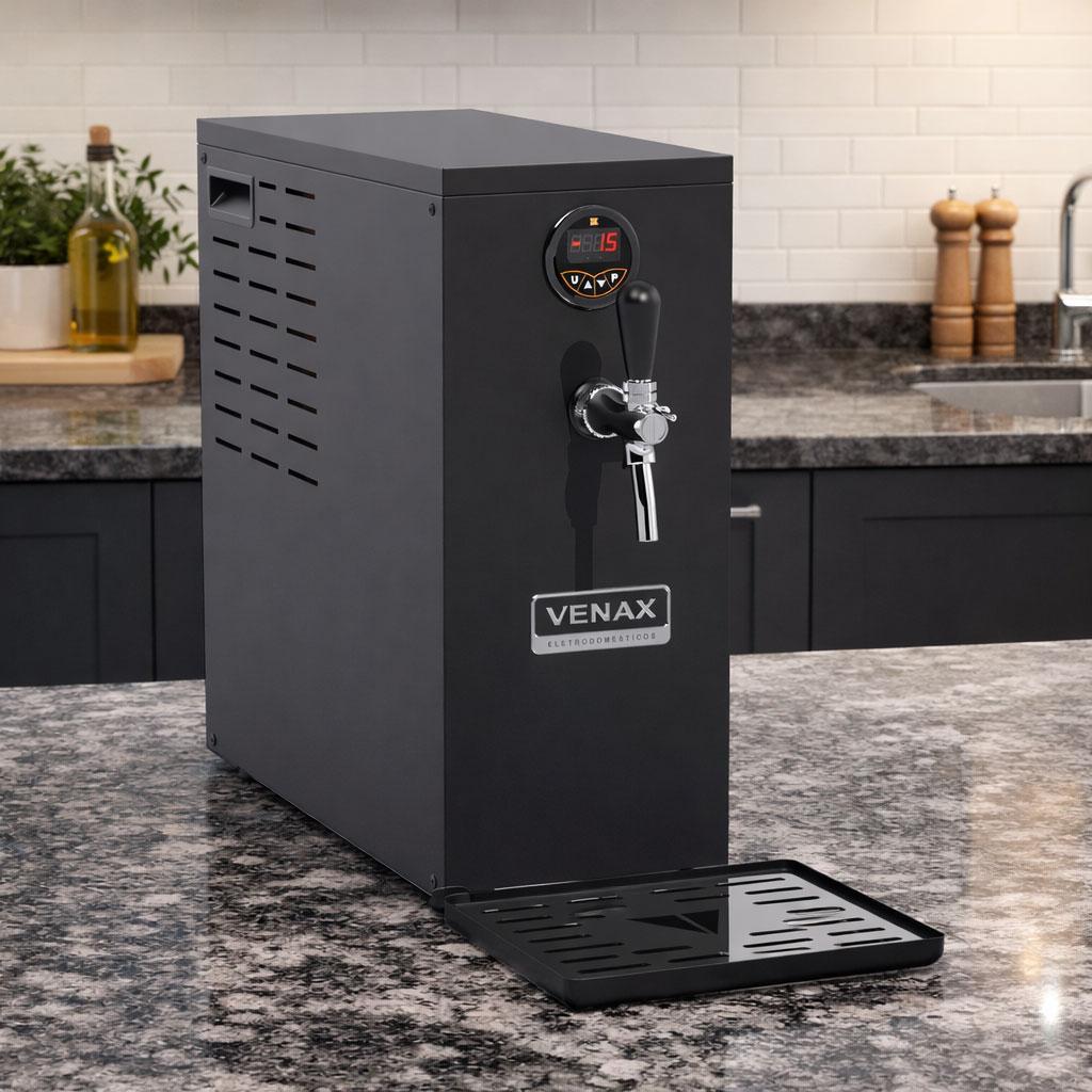 Chopeira Doméstica Preto Fosco Com Pressão Interna ou CO2 CVX1 127V - Venax 33177