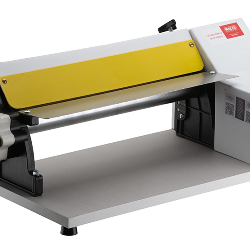 Cilindro Laminador Elétrico Profissional 40cm Branco Com Cortador Talharim 1/3 CV Bivolt - Malta 3107017