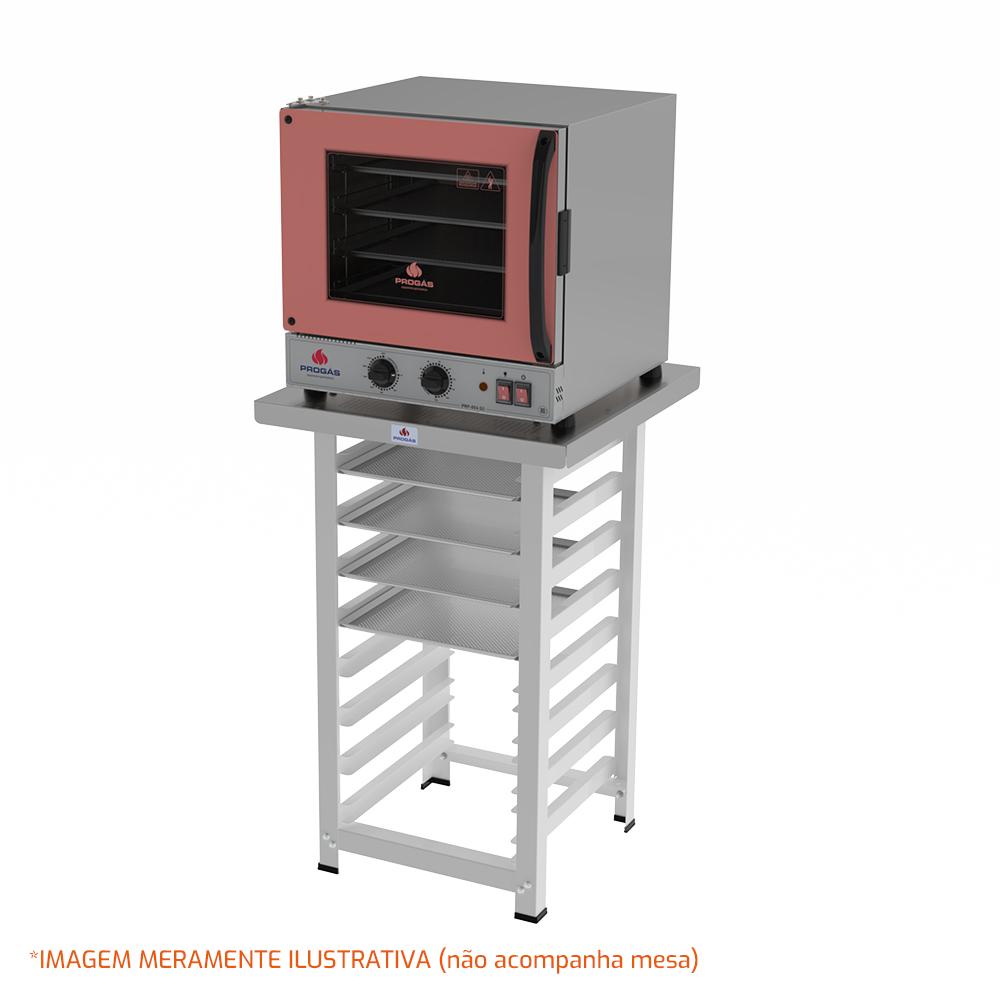 Kit Forno Turbo Elétrico PRP-004 G2 220V Rosa Progás + 4 Assadeiras Cimapi