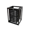 KIT - Mesa Bancada Cavalete de Apoio 8 Níveis CFCS Preto + 8 Assadeiras 35x35 - Venâncio