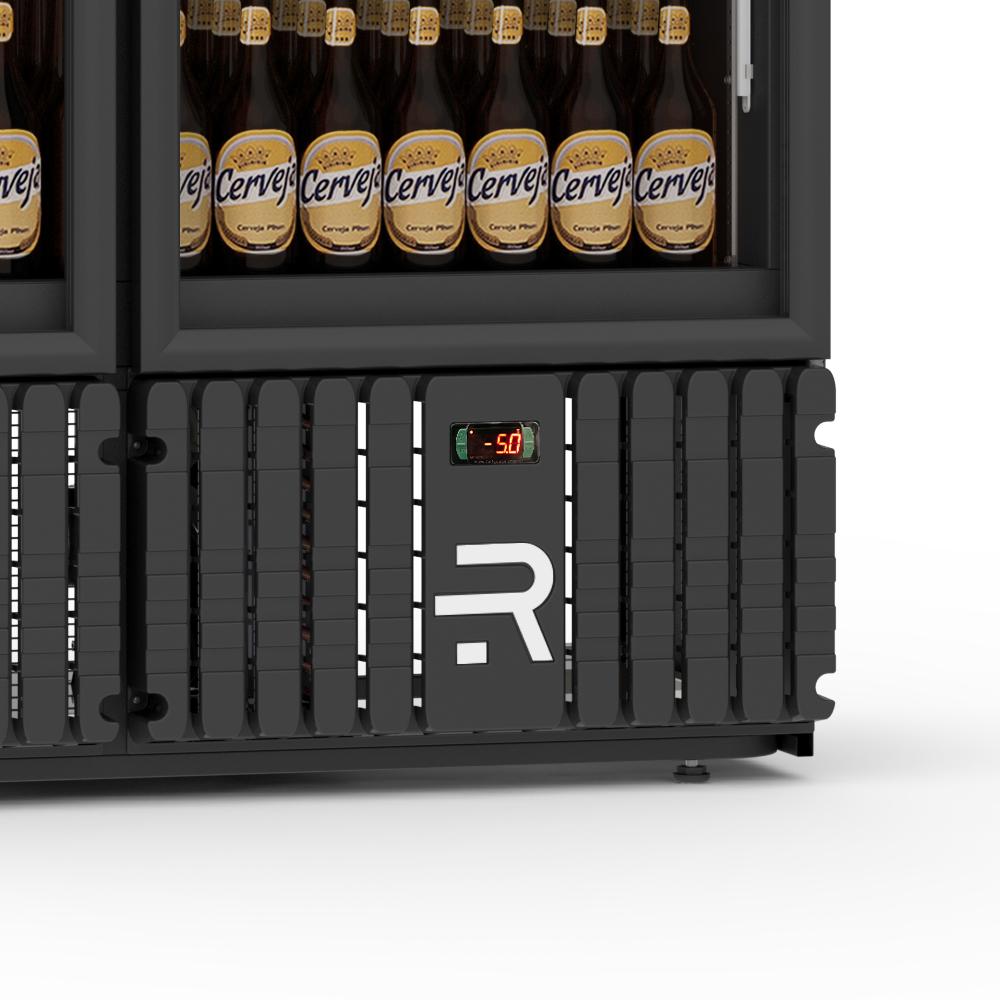 Visa Cooler Multiportas Extra Frio 800L 2 Portas -5ºC VCEF2PB Black 220V - Refrimate