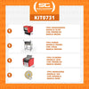 Kit Pizzaria - Amassadeira Ali05 + Cilindro Cb30 + Forno Prp860 + Kit Gás - Bivolt - Braesi