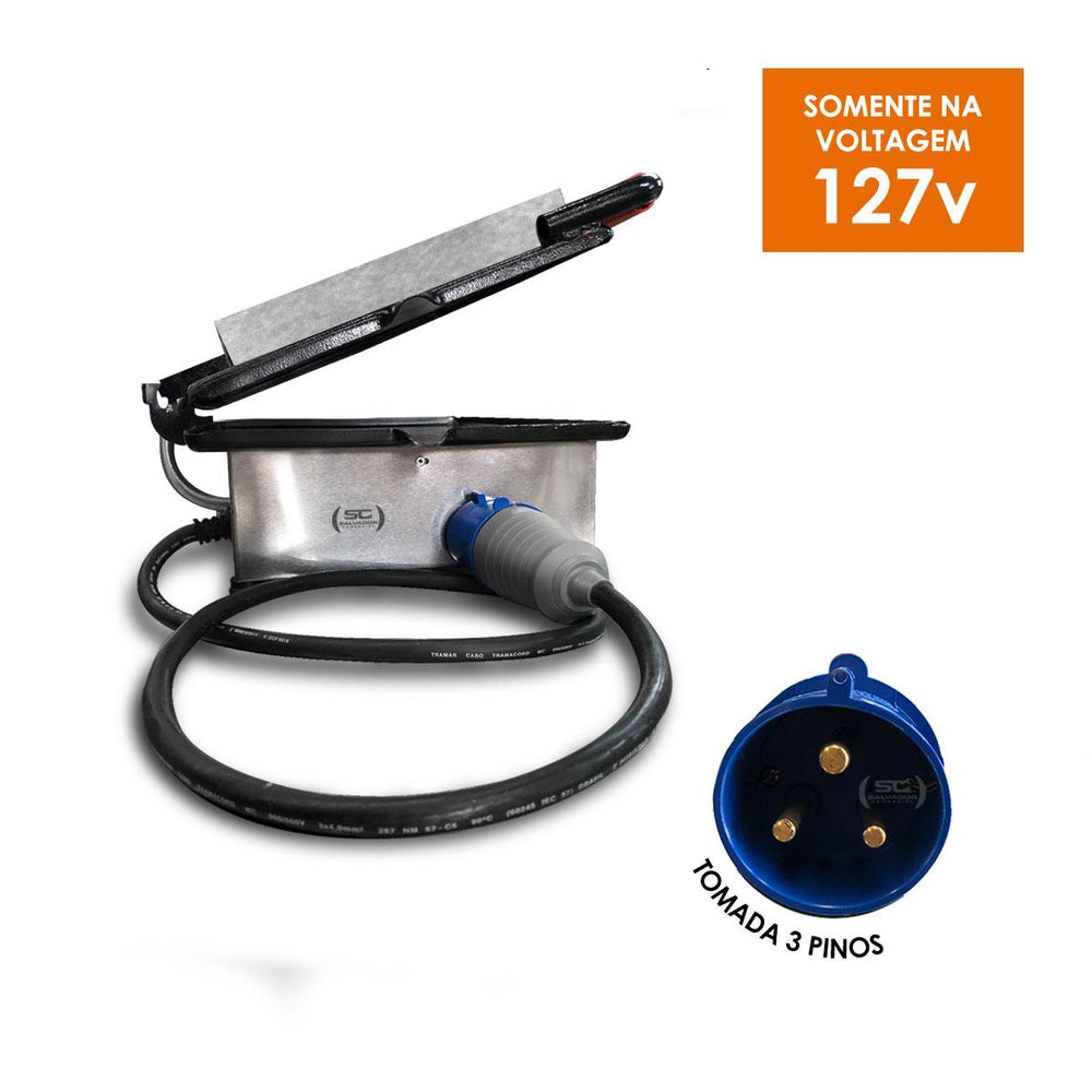 Sanduicheira Chapa Elétrica Lanche Dupla Prensa Gigante Elétrica PR950E 220V – Progás