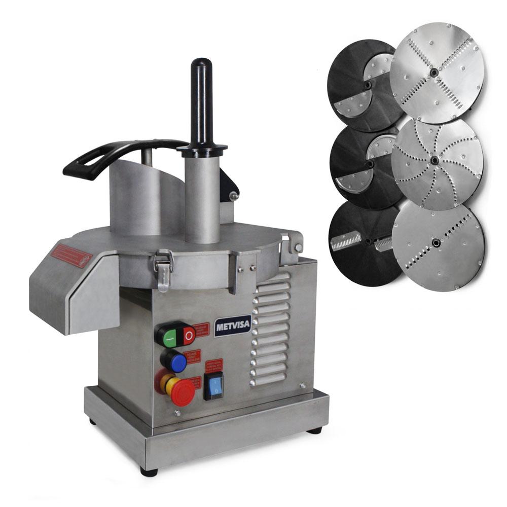 Processador de Alimentos Com 6 Discos Profissional 1/2 CV 180kg/h MPA 220v - Metvisa