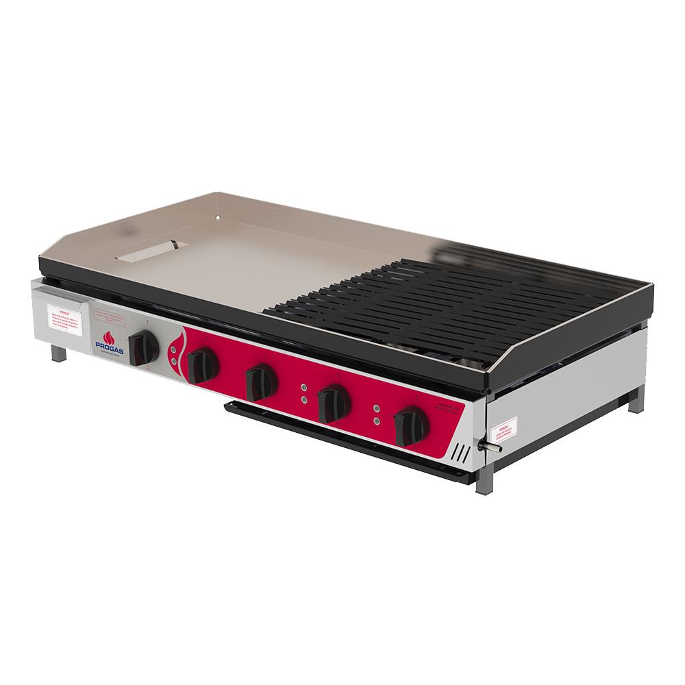 Char Broiler a Gás Profissional Inox Grill Esmaltada Conjugada 95cm PRCB-2100 - Progás P46248