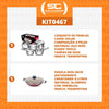 Kit - Jogo de Panelas Solar 6pçs Inox + Panela Wok Alumínio Paris 36cm Vermelha - Tramontina