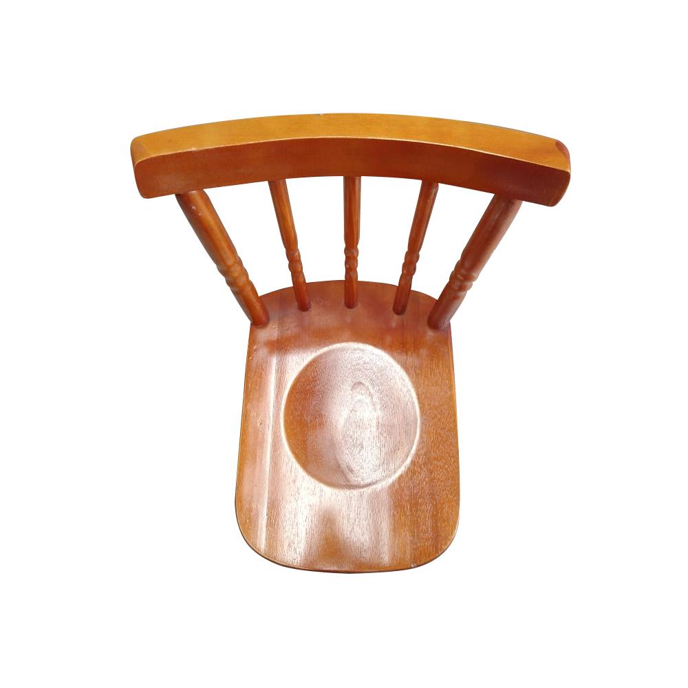 SEMINOVO - Cadeira Madeira Pés Torneados Mel Sem Estofado - Disa Móveis