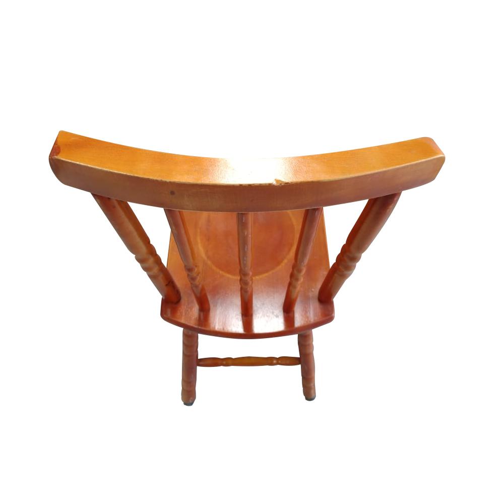 SEMINOVO - Cadeira Madeira Pés Torneados Mel Sem Estofado - Disa Móveis