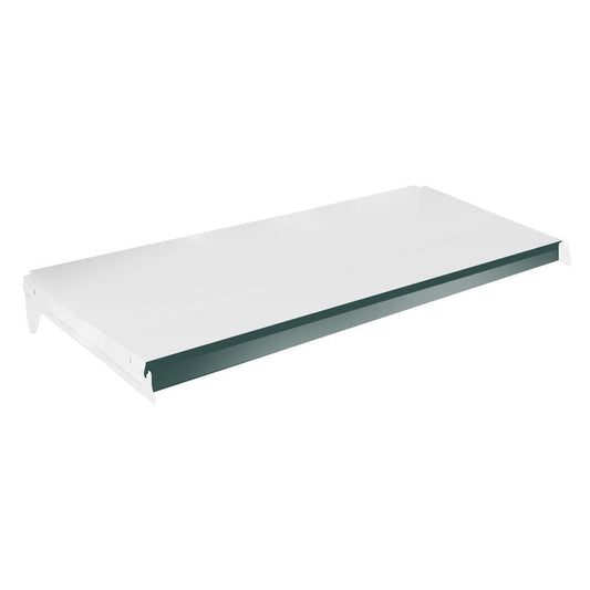 Bandeja Prateleira 40x91 Para Gôndolas New Plus Com Porta Etiquetas Verde - SA Gôndolas