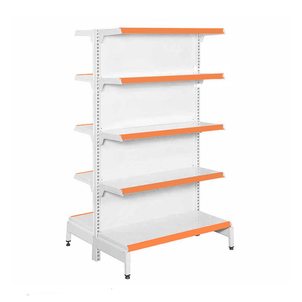 Gôndola Prateleira New Plus 1,70 Central Inicial GCI - Sa Gôndolas Porta Etiquetas Laranja