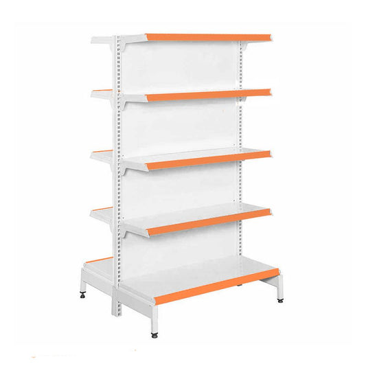 Gôndola Prateleira New Plus 1,70 Central Inicial GCI - Sa Gôndolas Porta Etiquetas Laranja
