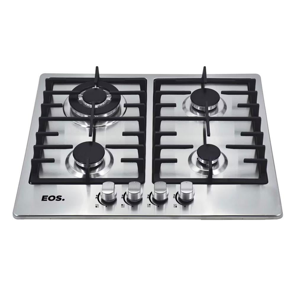 Fogão Cooktop Inox a Gás 4 Bocas 1 Dupla ECG04 Bivolt - Eos B163914