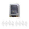 Kit Forno Turbo Elétrico Profissional Digital Prp-008 Plus 220v Dourado + 8 Grades - Progás