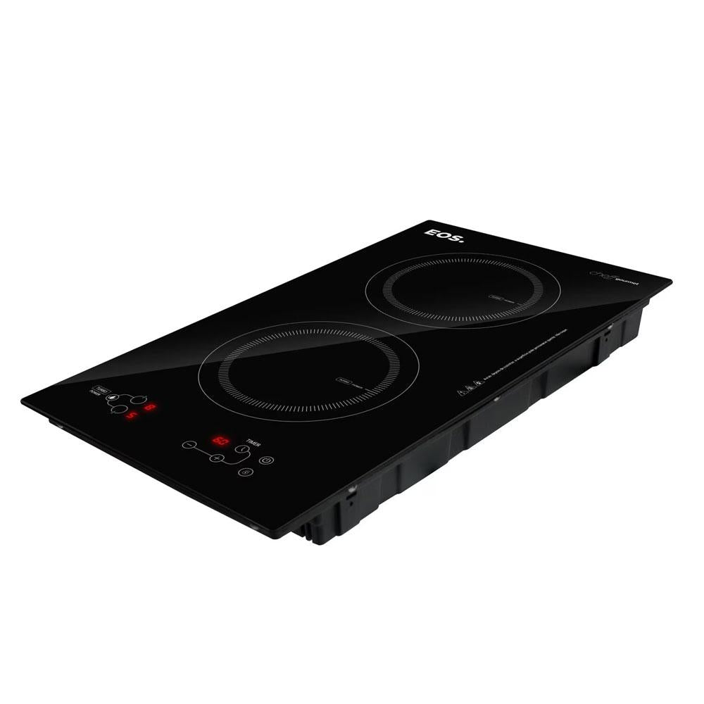Fogão Cooktop De Indução 2 Bocas De Embutir Preto 3500W Cheff Gourmet ECI02EP 220V - EOS