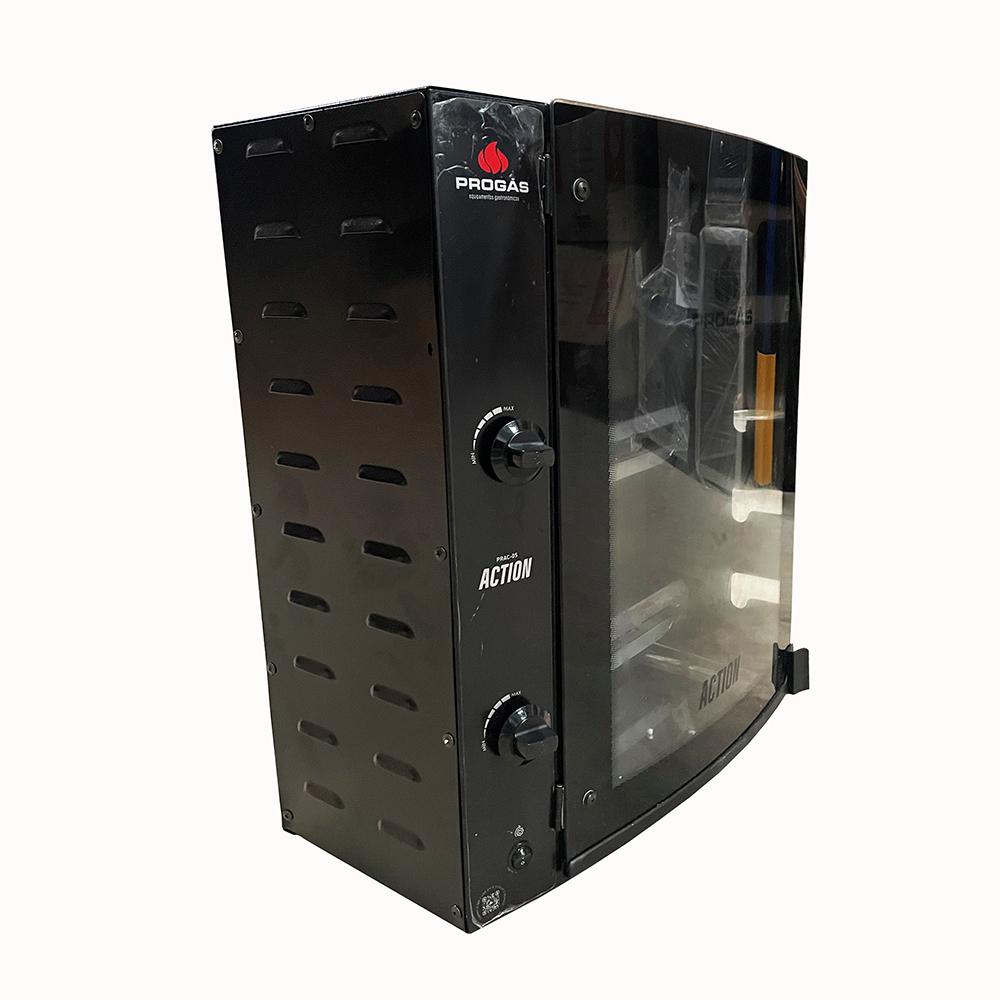 Semi - Forno Assador Rotativo 5 Espetos Tubular a Gás Prac-05t Action Bivolt - Progás P43589